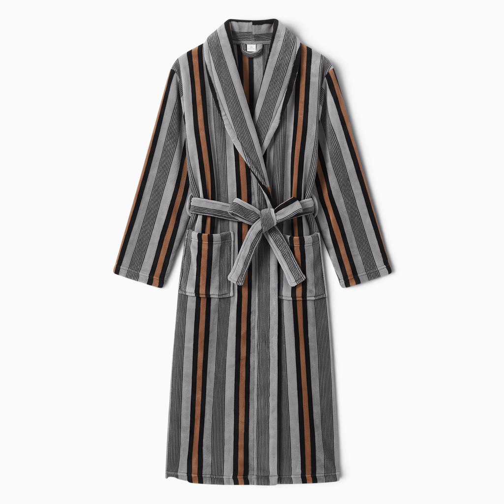 Le Prestige du Peignoir Peignoir Polaire Femme Rayé