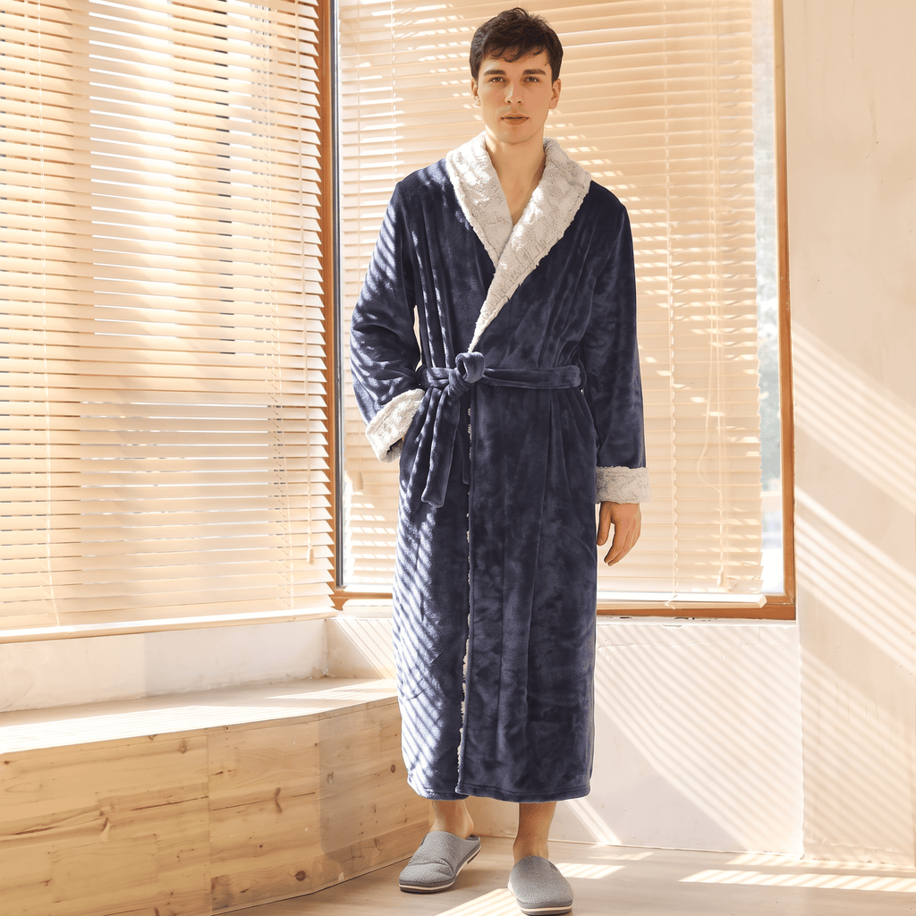 Le Prestige du Peignoir Peignoir Polaire Homme Long Douillet