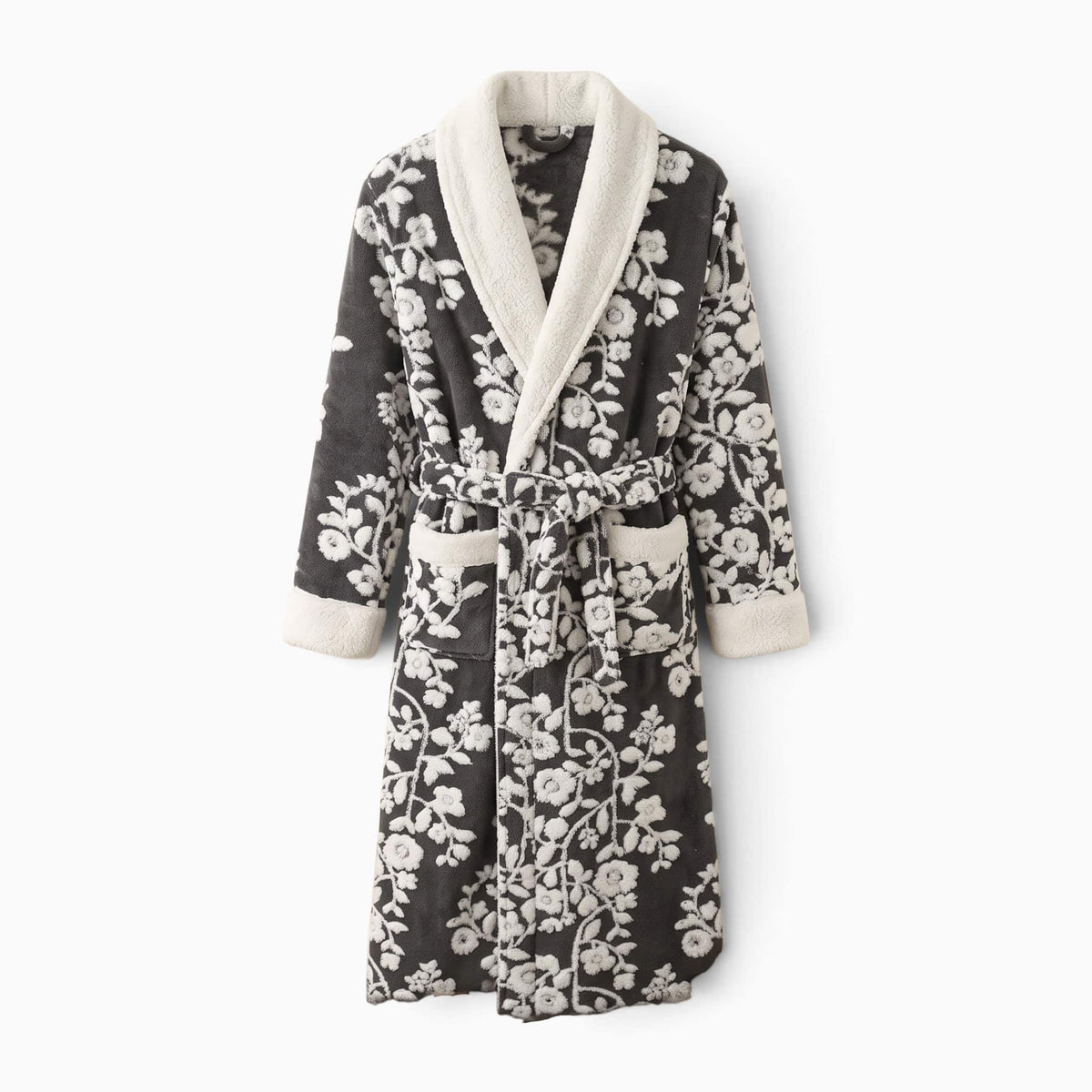 Le Prestige du Peignoir Peignoir Polaire Homme Long Fleuri