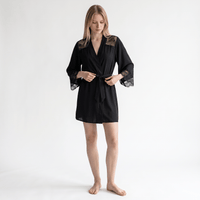Le Prestige du Peignoir Peignoir Satin Femme Dentelle