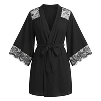Le Prestige du Peignoir Peignoir Satin Femme Dentelle