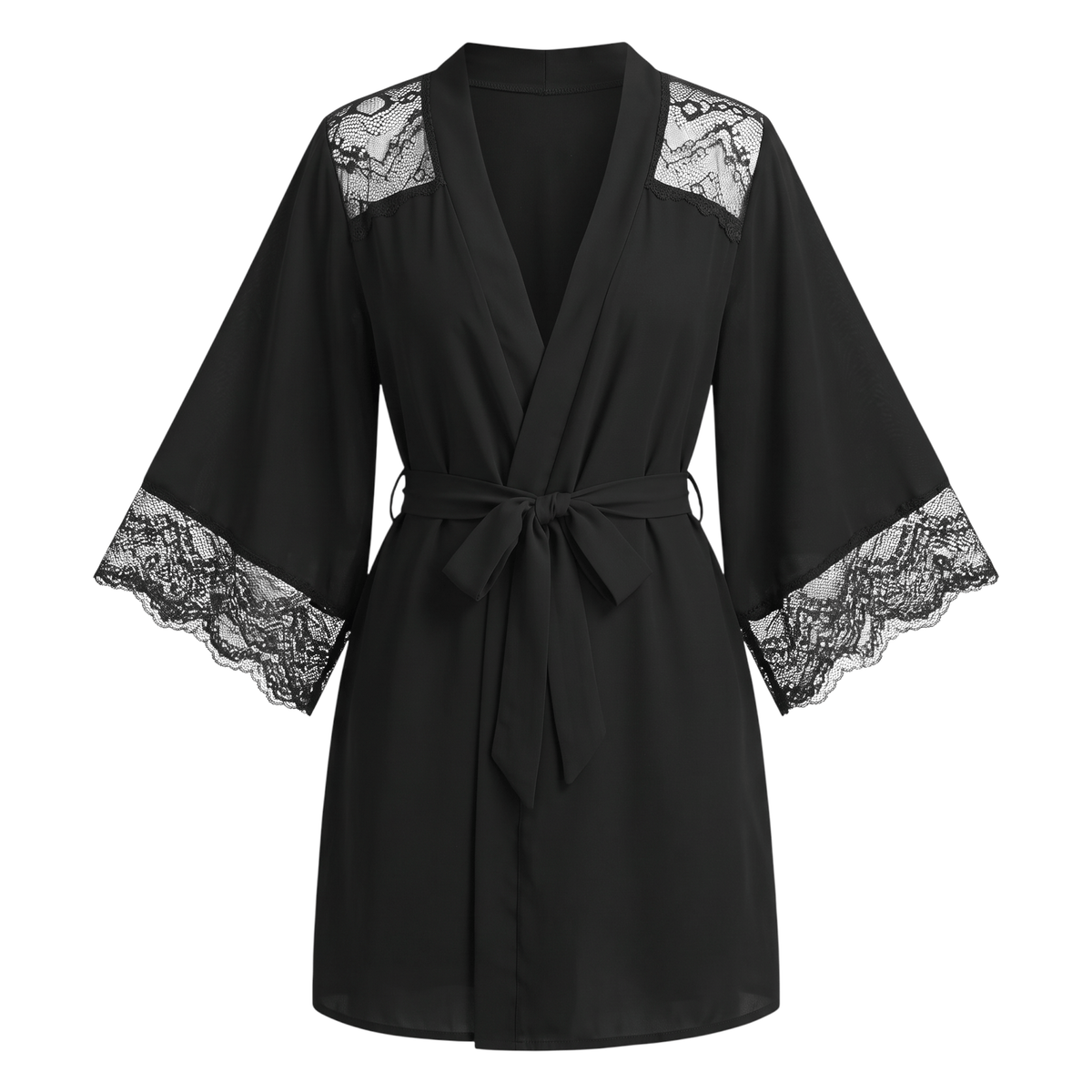 Le Prestige du Peignoir Peignoir Satin Femme Dentelle