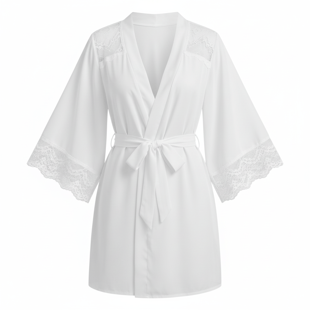 Le Prestige du Peignoir Peignoir Satin Femme Dentelle