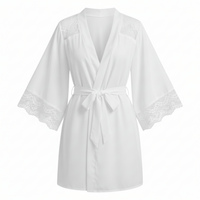 Le Prestige du Peignoir Peignoir Satin Femme Dentelle