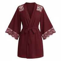 Le Prestige du Peignoir Peignoir Satin Femme Dentelle