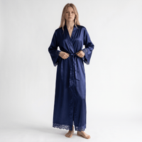 Le Prestige du Peignoir Peignoir Satin Femme Long Soyeux