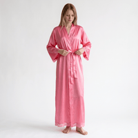 Le Prestige du Peignoir Peignoir Satin Femme Long Soyeux