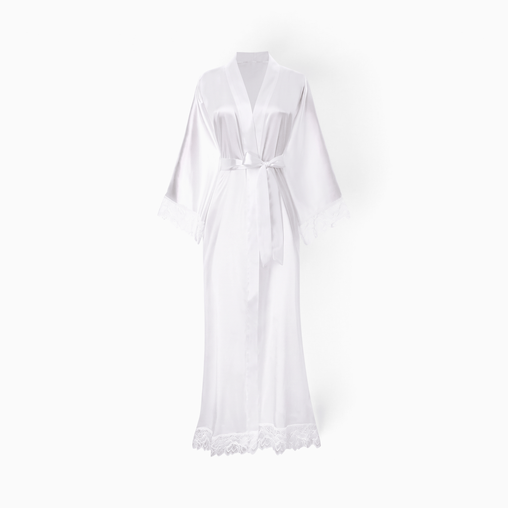 Le Prestige du Peignoir Peignoir Satin Femme Long Soyeux