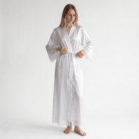 Le Prestige du Peignoir Peignoir Satin Femme Long Soyeux