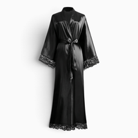 Le Prestige du Peignoir Peignoir Satin Femme Long Soyeux