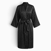Le Prestige du Peignoir Peignoir Satin Femme Motif Léopard