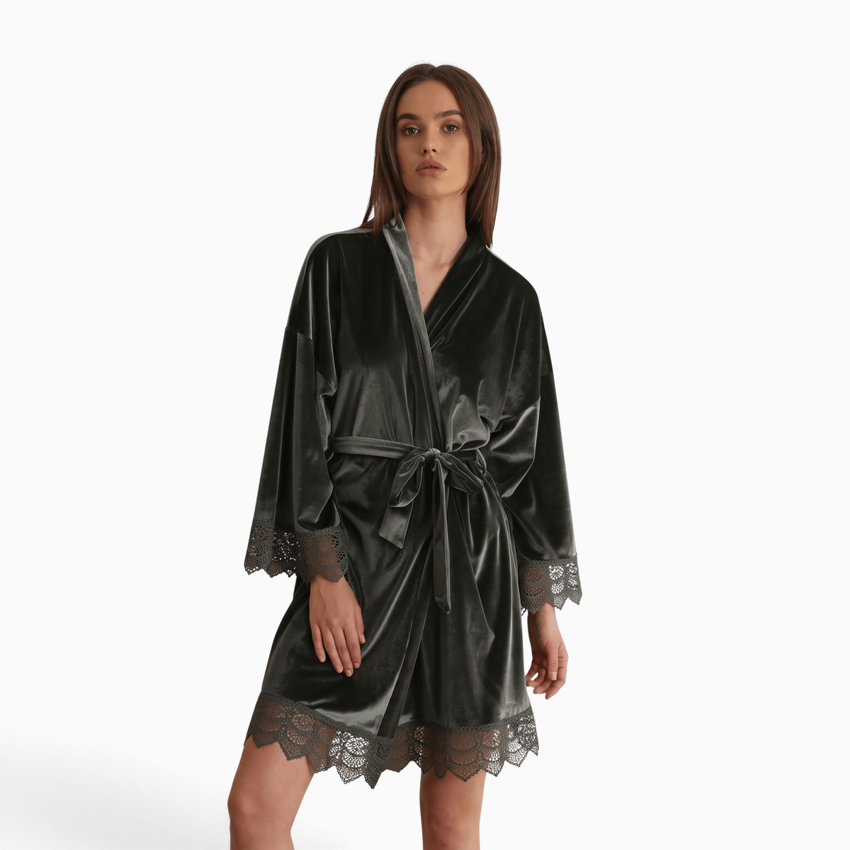 Le Prestige du Peignoir Peignoir Velours Femme Court