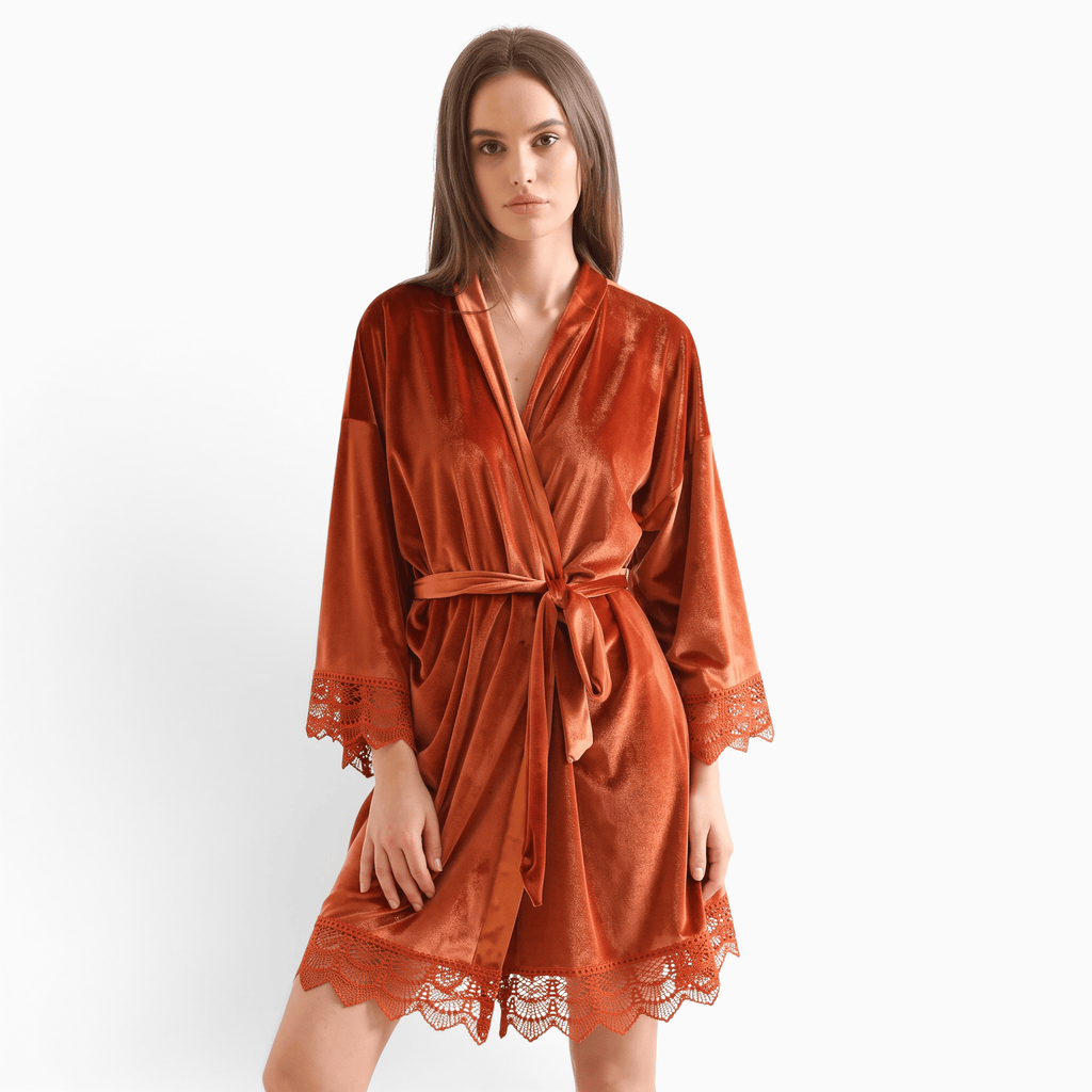 Le Prestige du Peignoir Peignoir Velours Femme Court