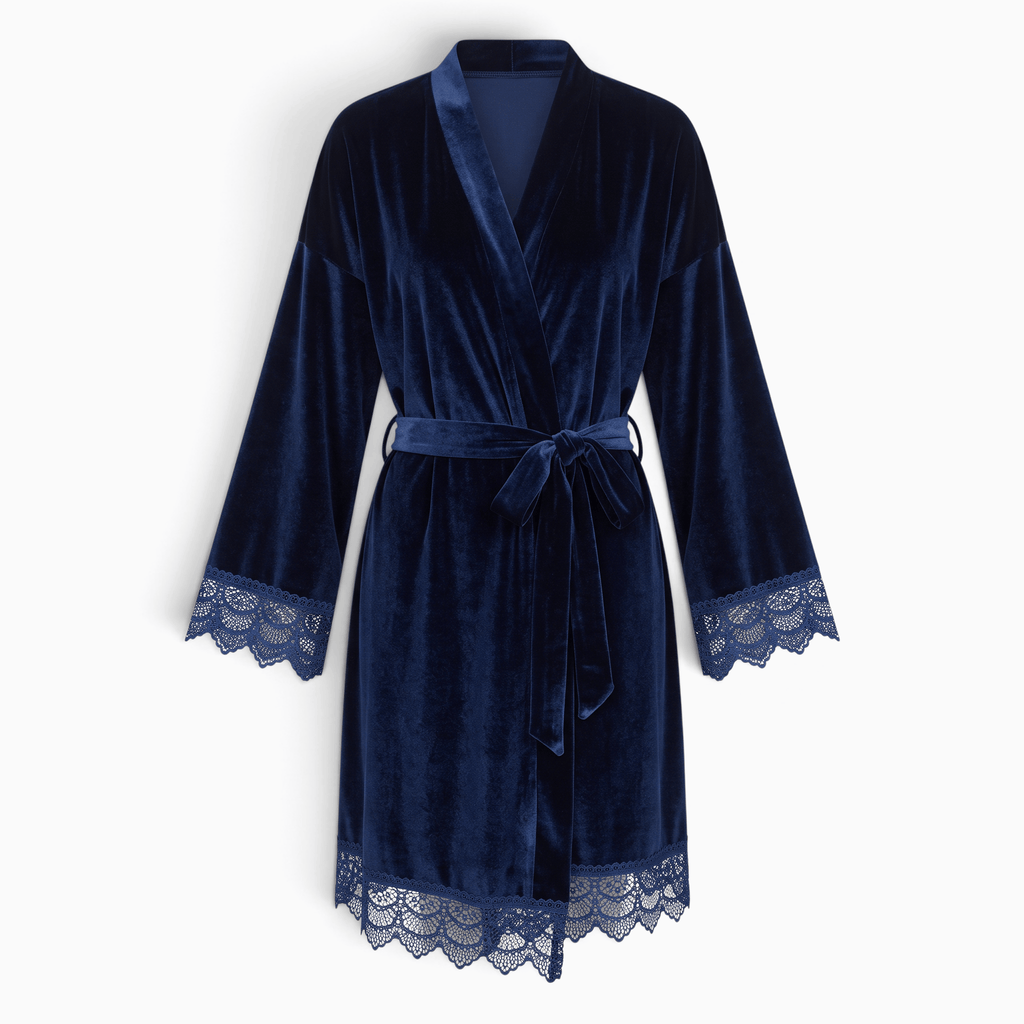 Le Prestige du Peignoir Peignoir Velours Femme Court