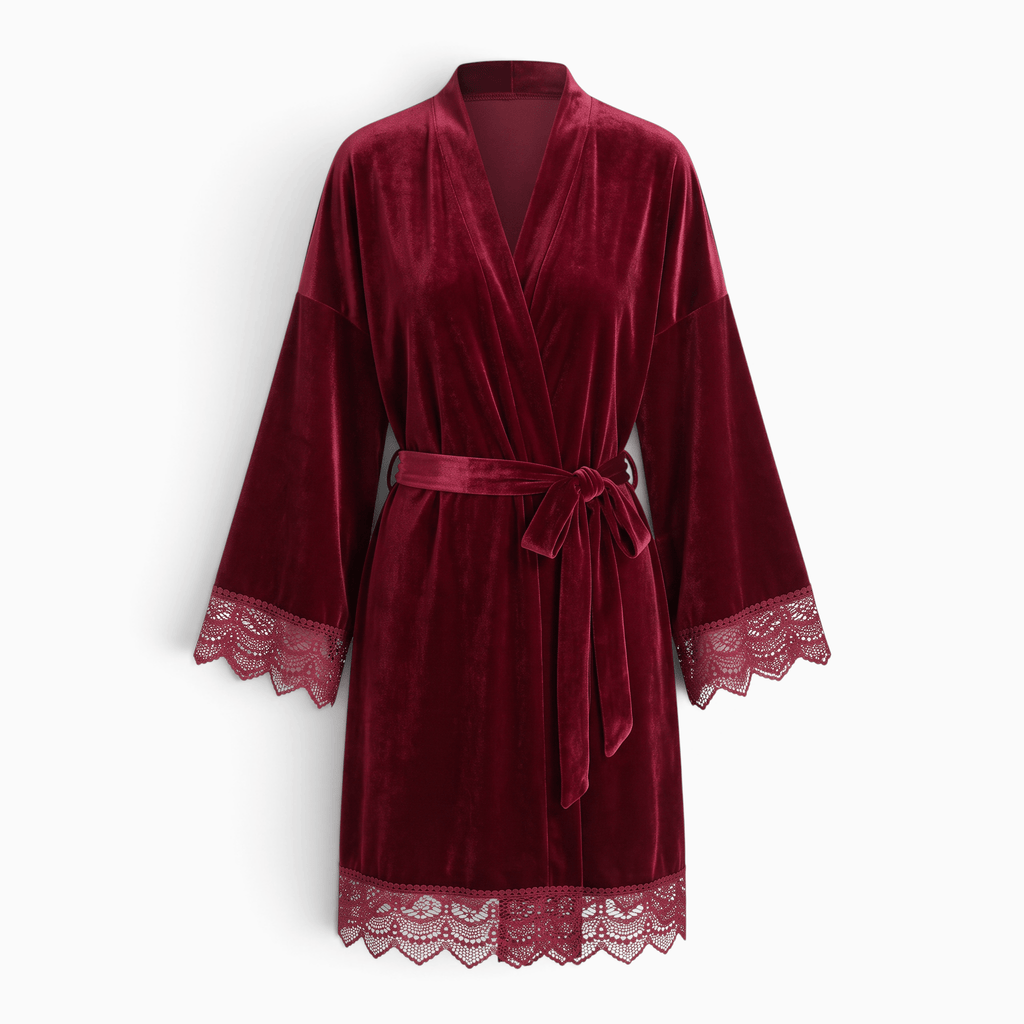 Le Prestige du Peignoir Peignoir Velours Femme Court