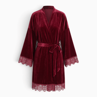 Le Prestige du Peignoir Peignoir Velours Femme Court
