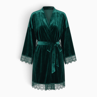 Le Prestige du Peignoir Peignoir Velours Femme Court
