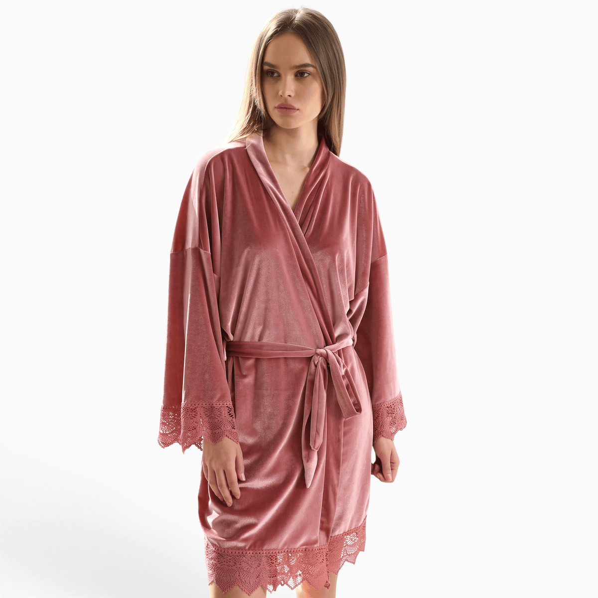 Le Prestige du Peignoir Peignoir Velours Femme Court