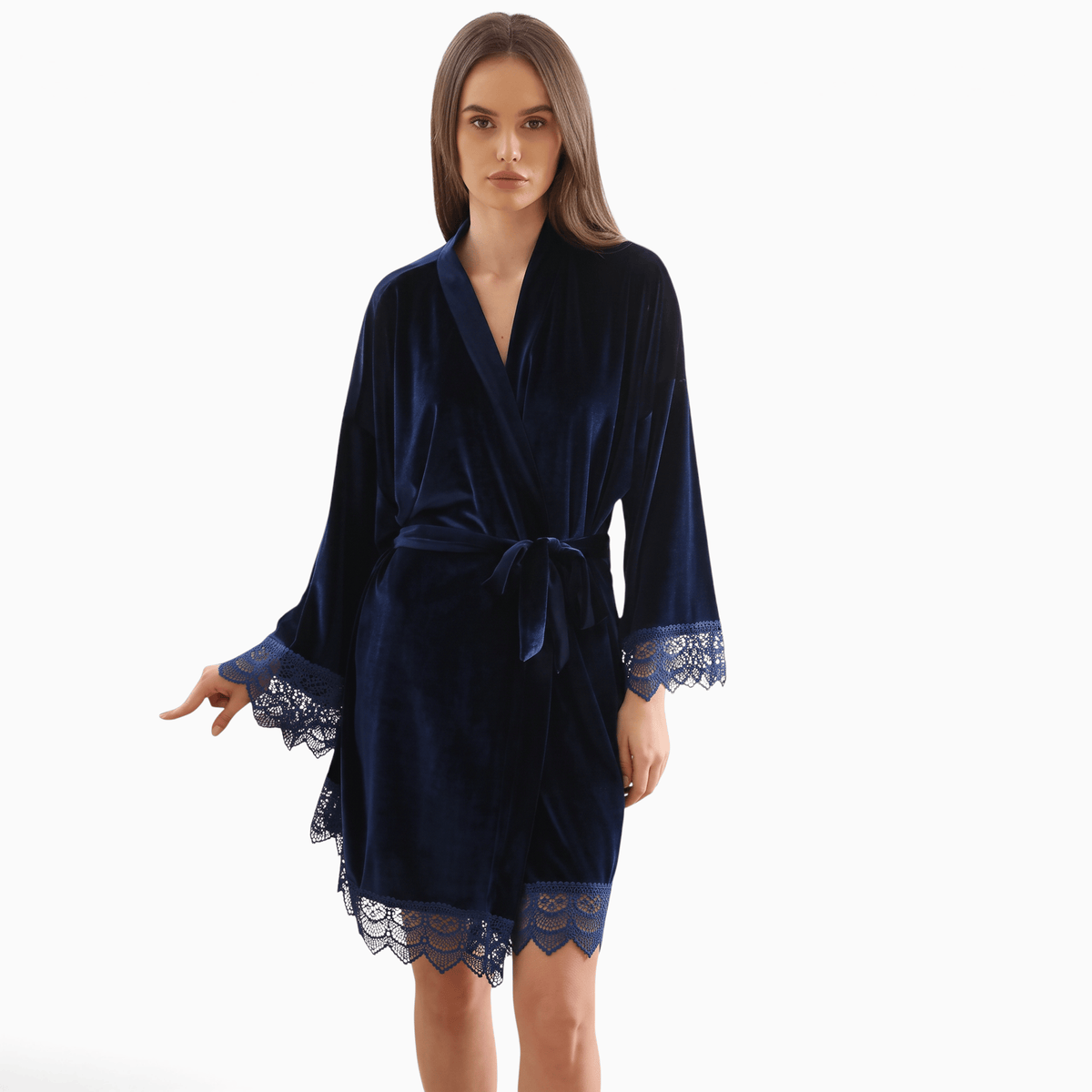 Le Prestige du Peignoir Peignoir Velours Femme Court