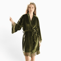 Le Prestige du Peignoir Peignoir Velours Femme Court