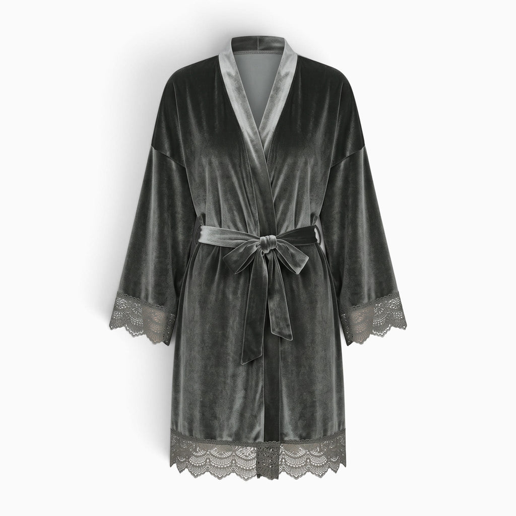 Le Prestige du Peignoir Peignoir Velours Femme Court