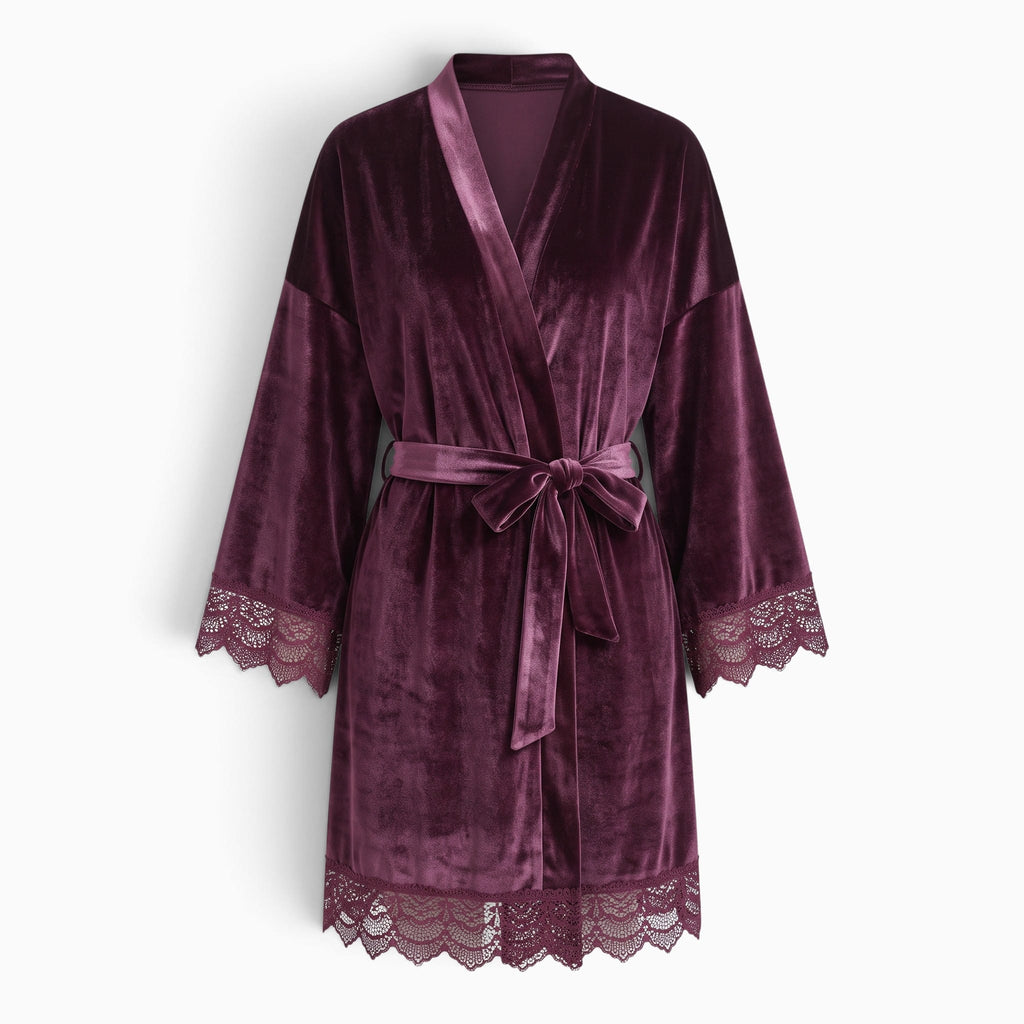 Le Prestige du Peignoir Peignoir Velours Femme Court