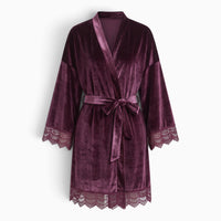 Le Prestige du Peignoir Peignoir Velours Femme Court