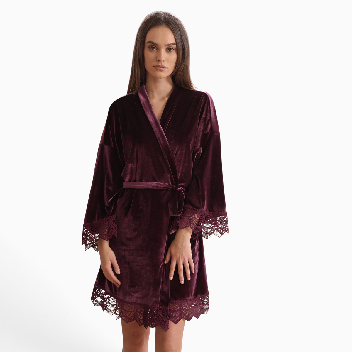 Le Prestige du Peignoir Peignoir Velours Femme Court