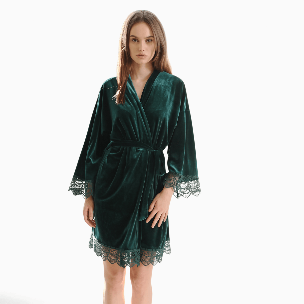 Le Prestige du Peignoir Peignoir Velours Femme Court