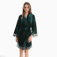 Le Prestige du Peignoir Peignoir Velours Femme Court