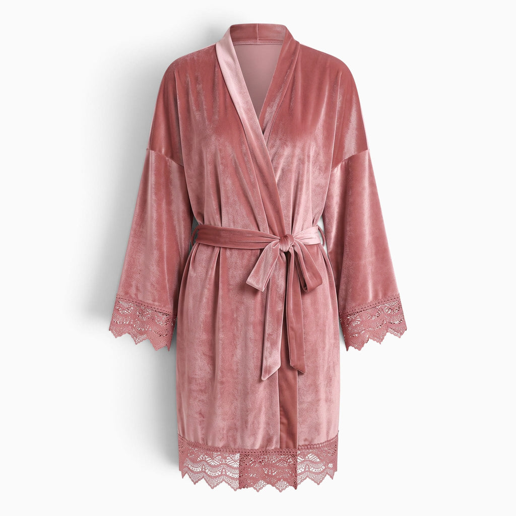 Le Prestige du Peignoir Peignoir Velours Femme Court