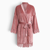Le Prestige du Peignoir Peignoir Velours Femme Court