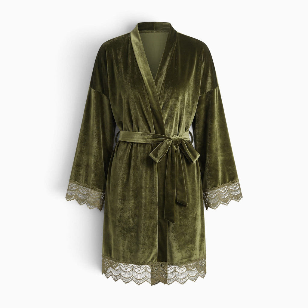 Le Prestige du Peignoir Peignoir Velours Femme Court