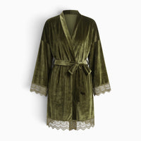 Le Prestige du Peignoir Peignoir Velours Femme Court