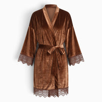 Le Prestige du Peignoir Peignoir Velours Femme Court
